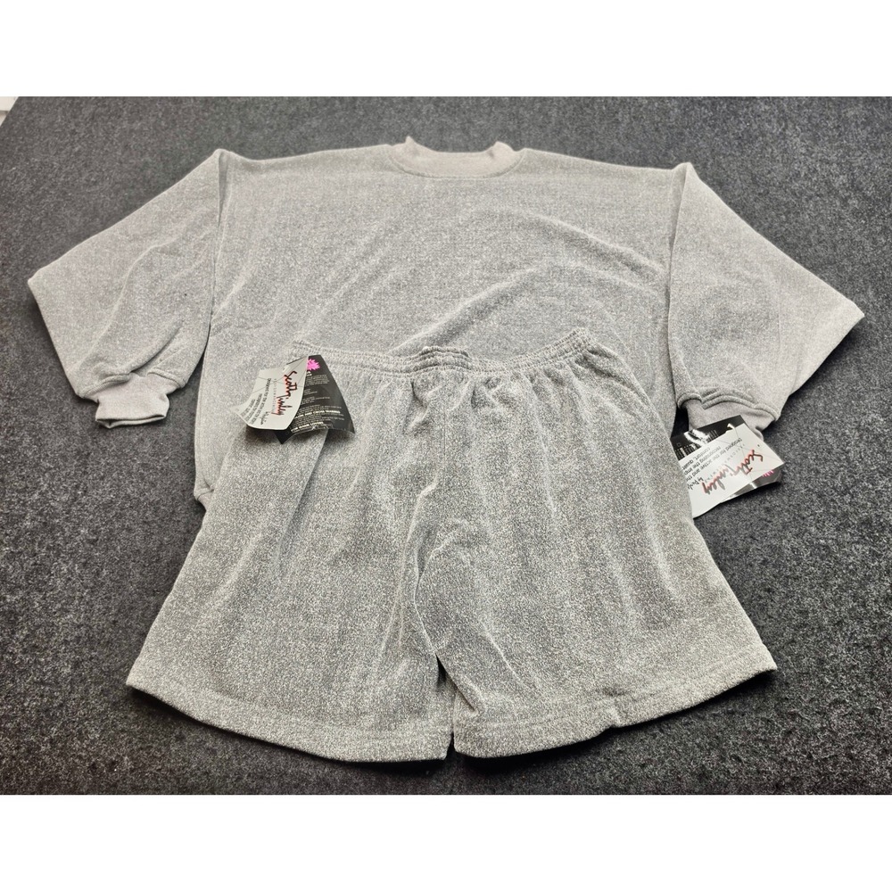 Scott Tinley Sweatshirt Shorts Set Mens XL Grey Vintage 90s Made in USA G63